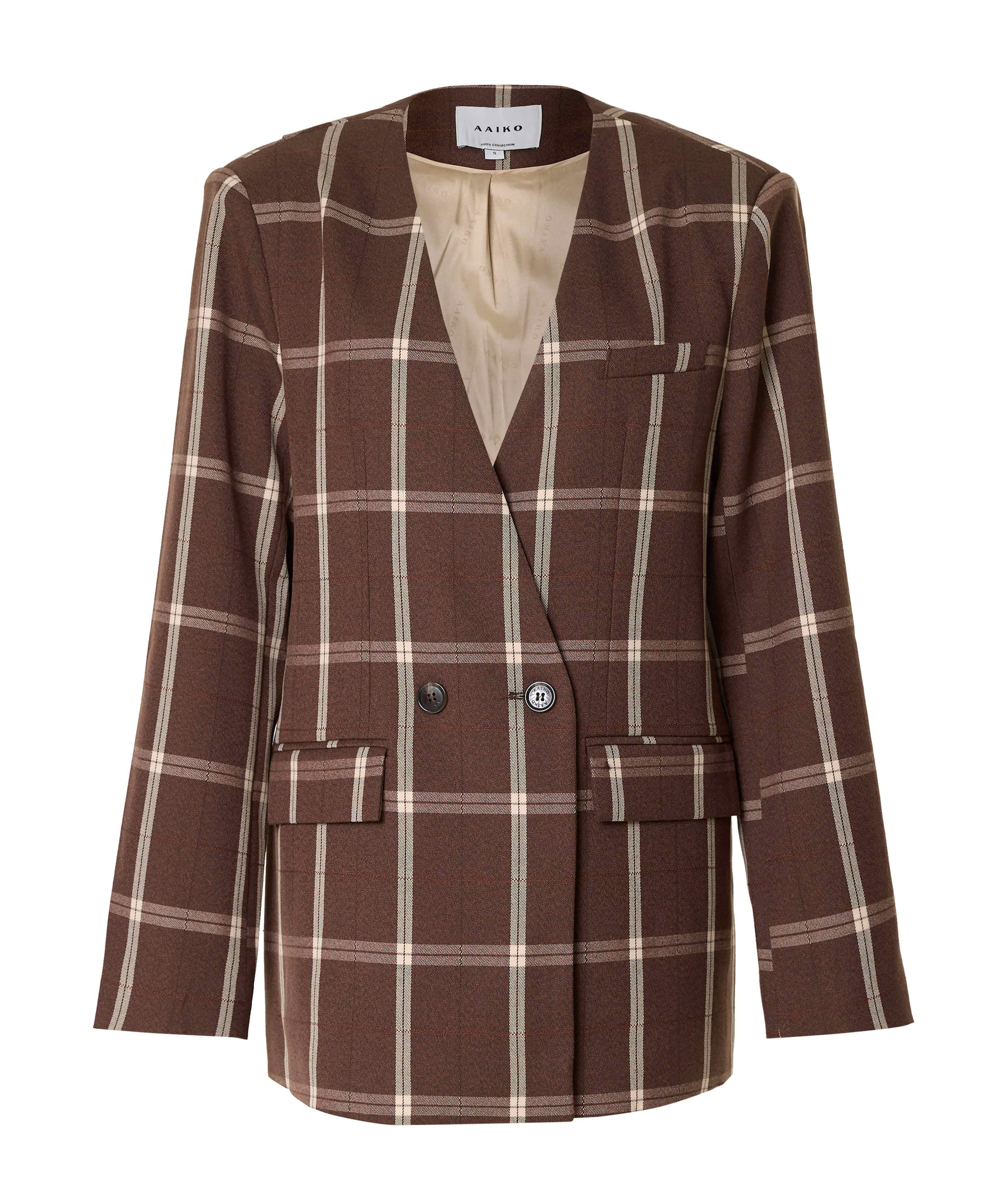 Dames blazer bruin