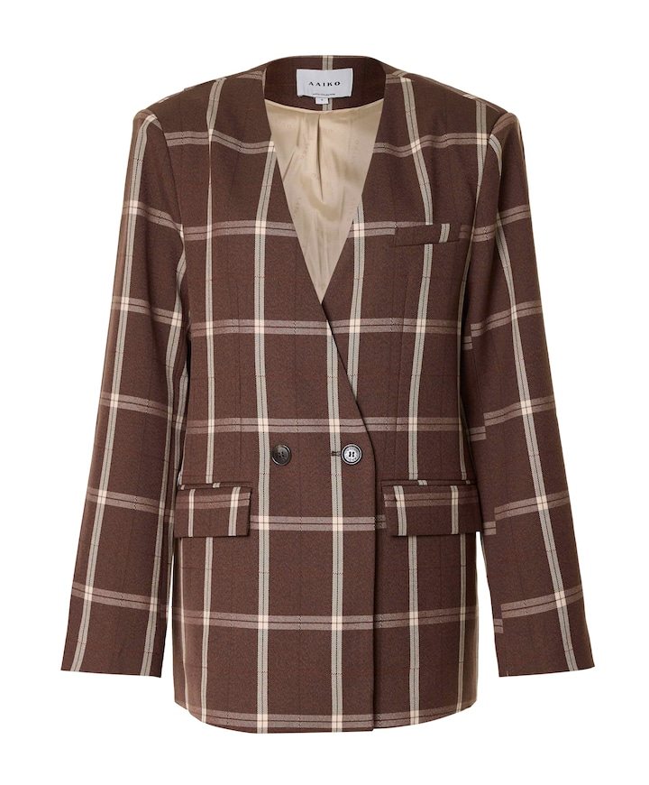 Dames blazer bruin