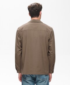 Heren overshirt beige