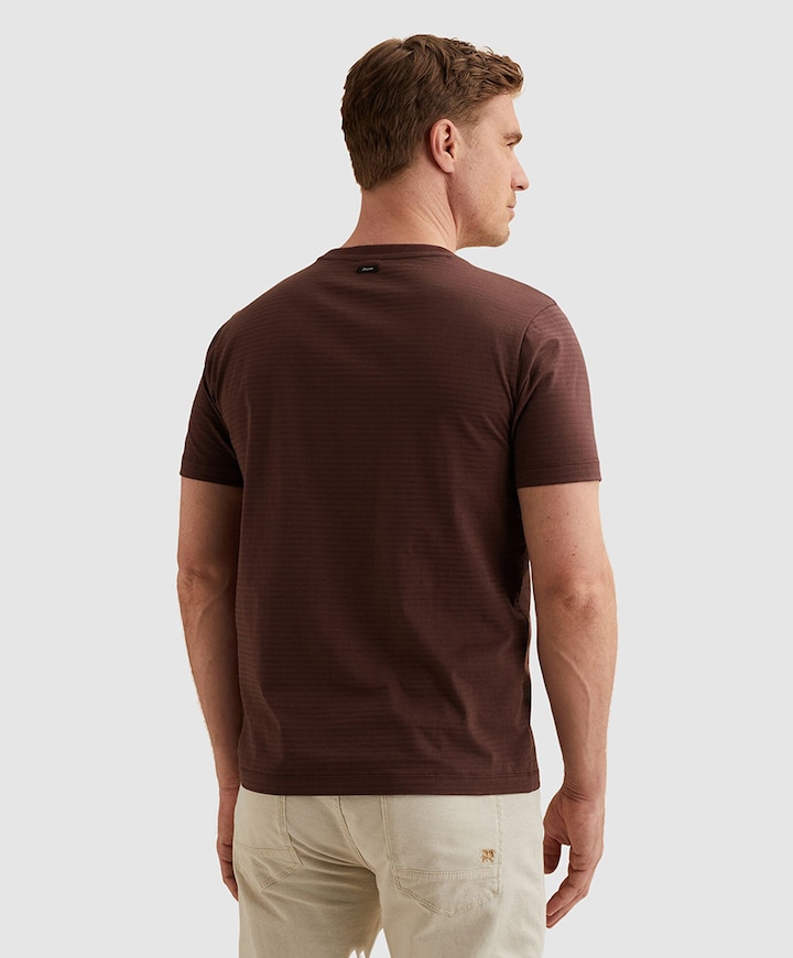Heren T-shirt bordeaux