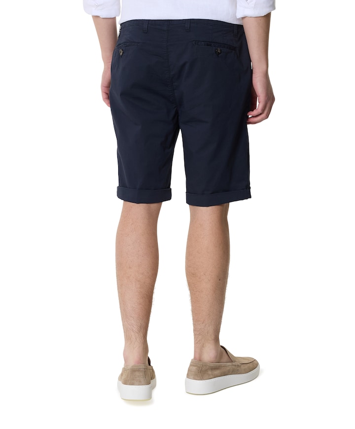 heren korte broek blauw