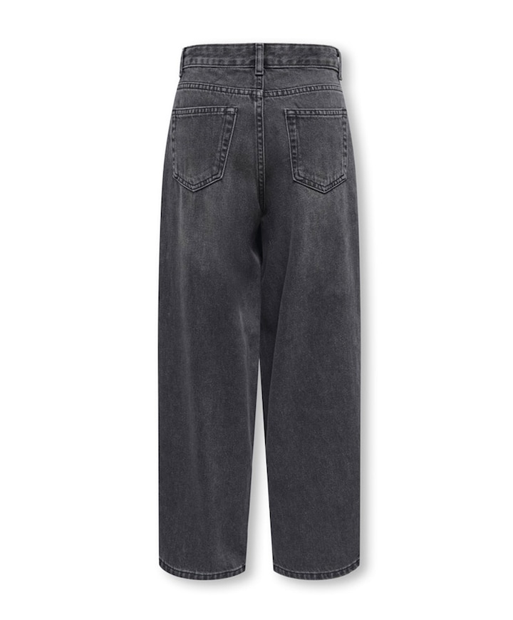 KOGGIANNA-ELLA MW BAGGY STRAIGHT DN meisjes jeans zwart
