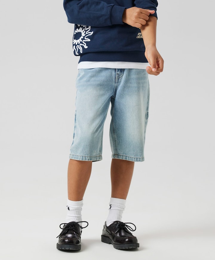 NKMRYAN DNM BERMUDA 3800-IM NOOS jongens korte broek blauw