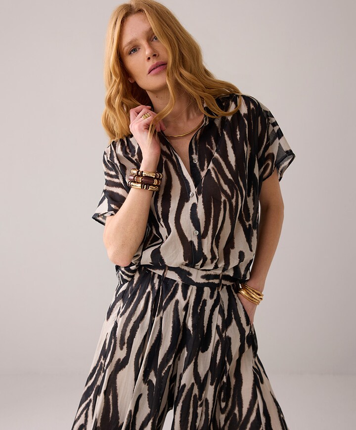 Blouse zwart