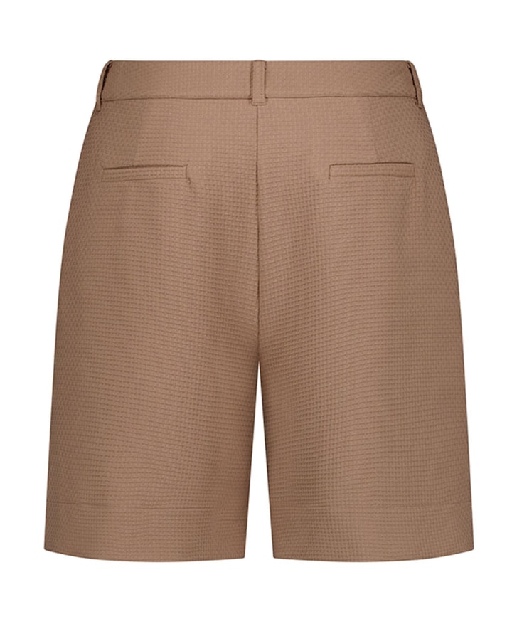 Mascha waffle dames korte broek beige