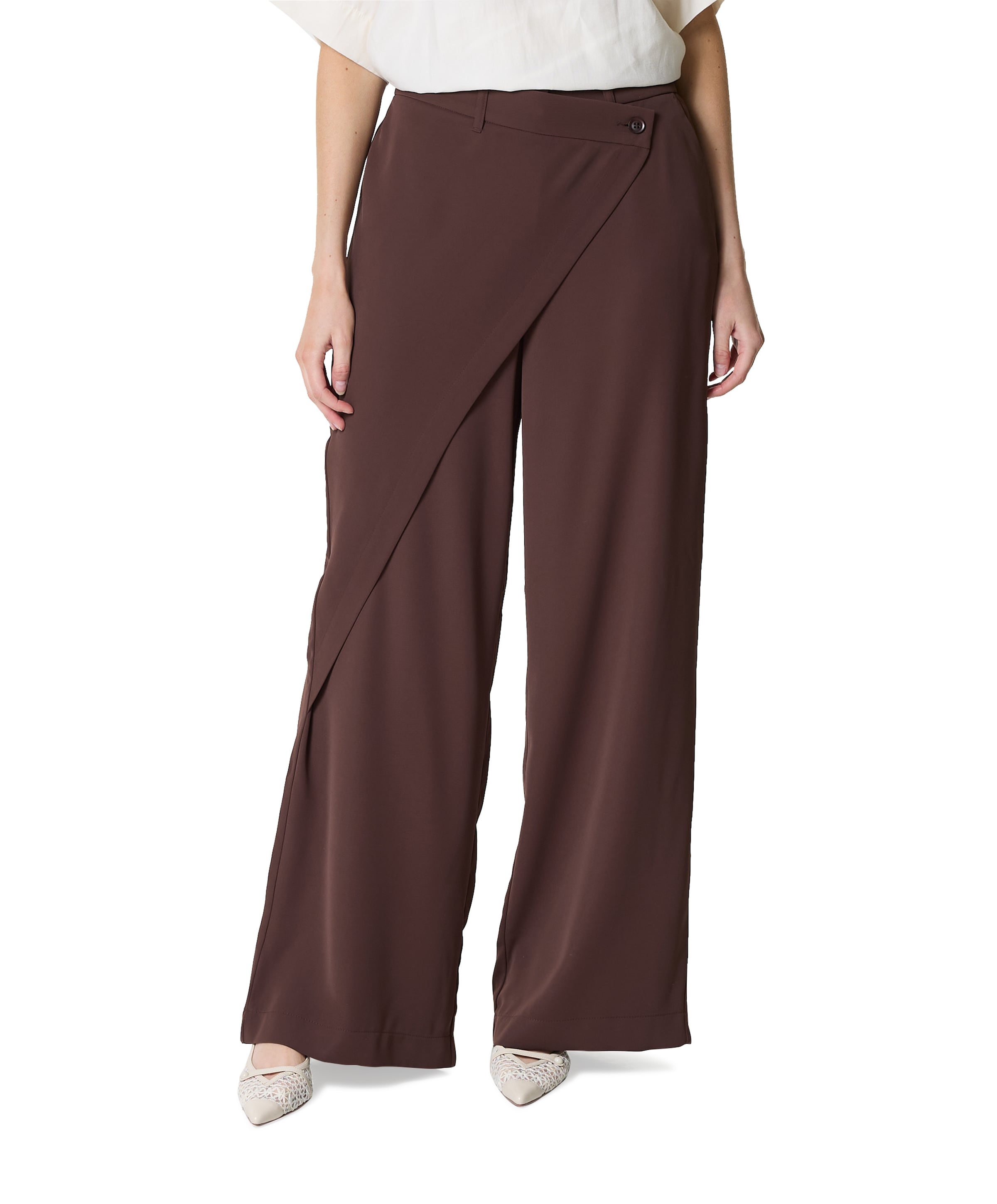 Trousers Fluid dames broek bruin