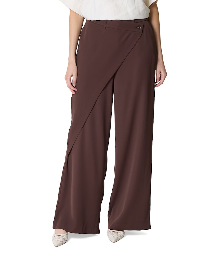 Trousers Fluid dames broek bruin