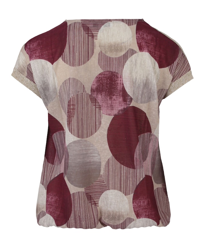 Dames T-shirt bordeaux