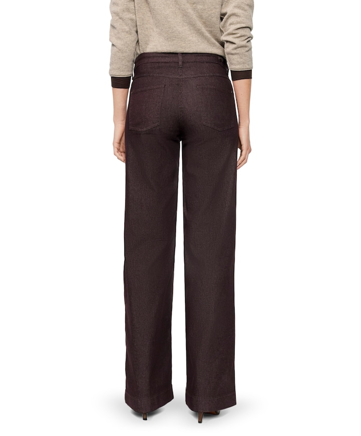 DREAM WIDE dames jeans bruin