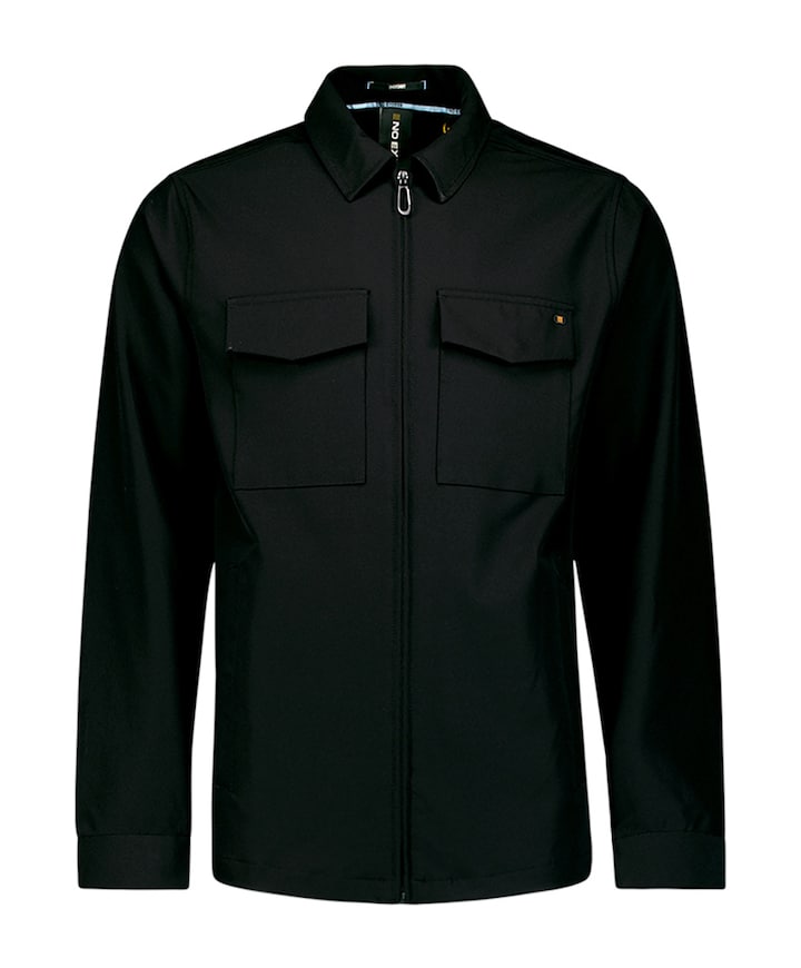 Heren overshirt zwart
