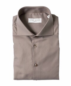 Overhemd lange mouw bruin