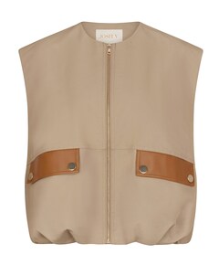 Dames gilet beige
