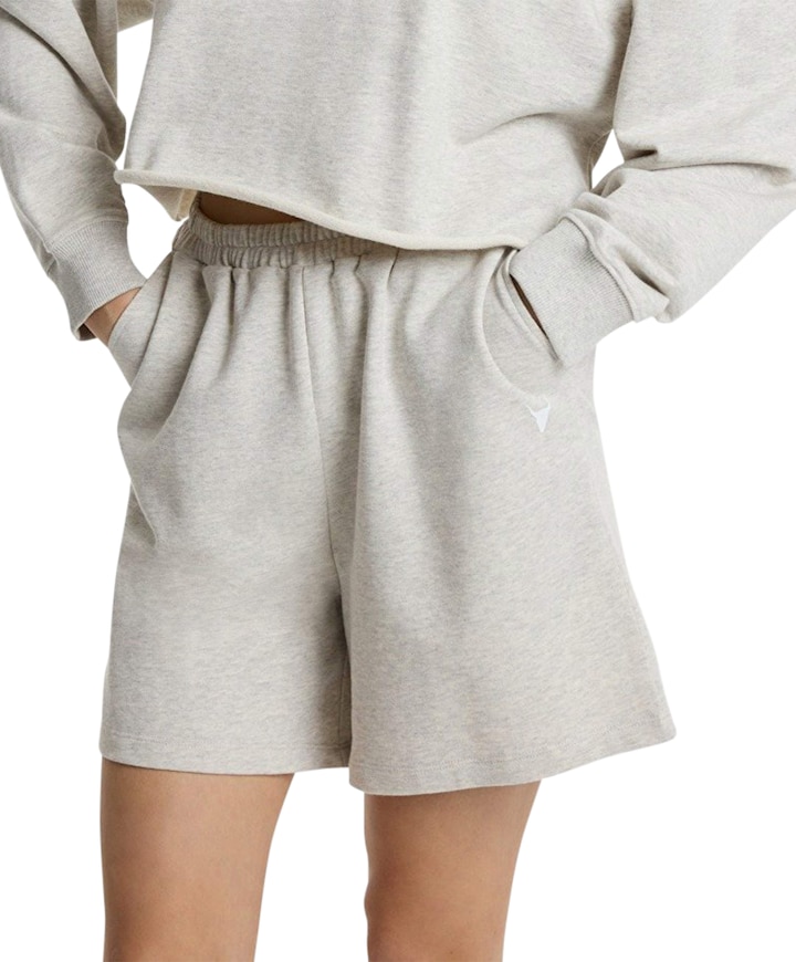 BERMUDA SWEAT SHORTS dames korte broek grijs