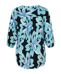 Dames blouse blauw