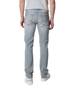 Nick Slim 5 pkt heren jeans grijs