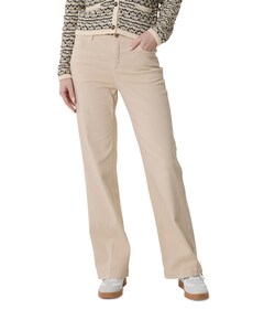 Wide leg Feminine broek beige