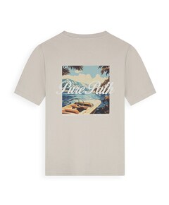 Heren T-shirt beige