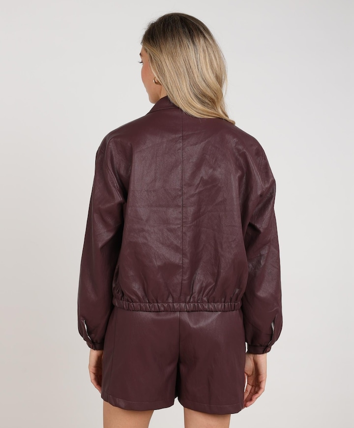 Dames jas bordeaux