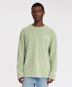 Heren longsleeve groen