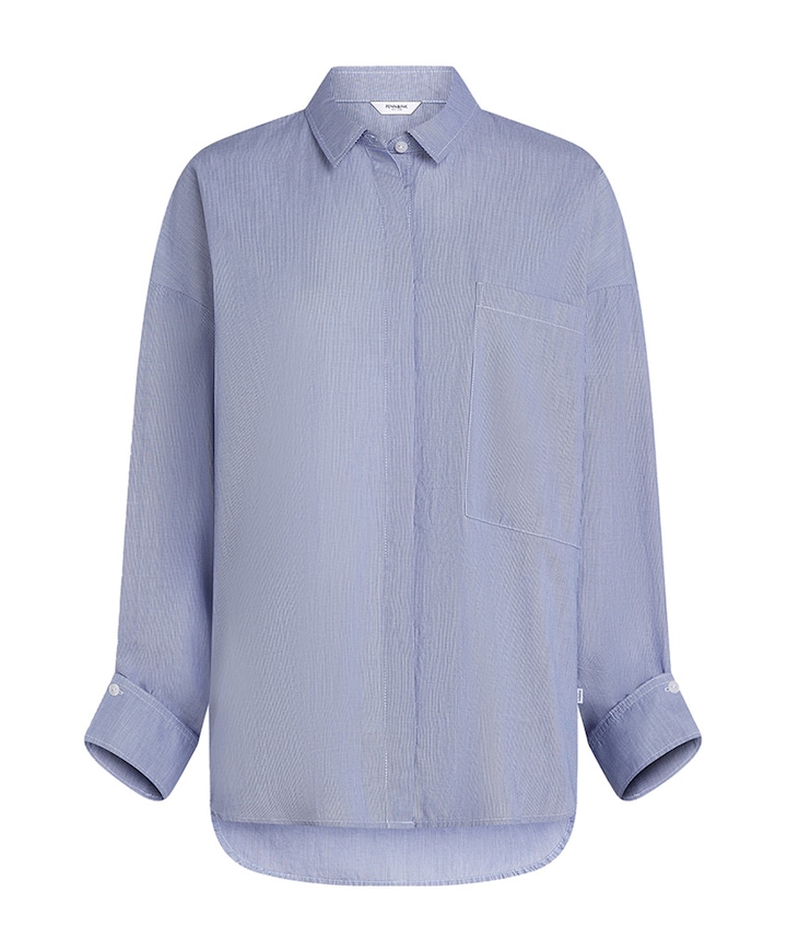 Dames blouse blauw