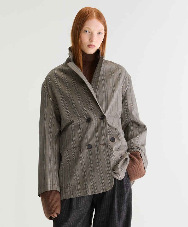Dames blazer grijs