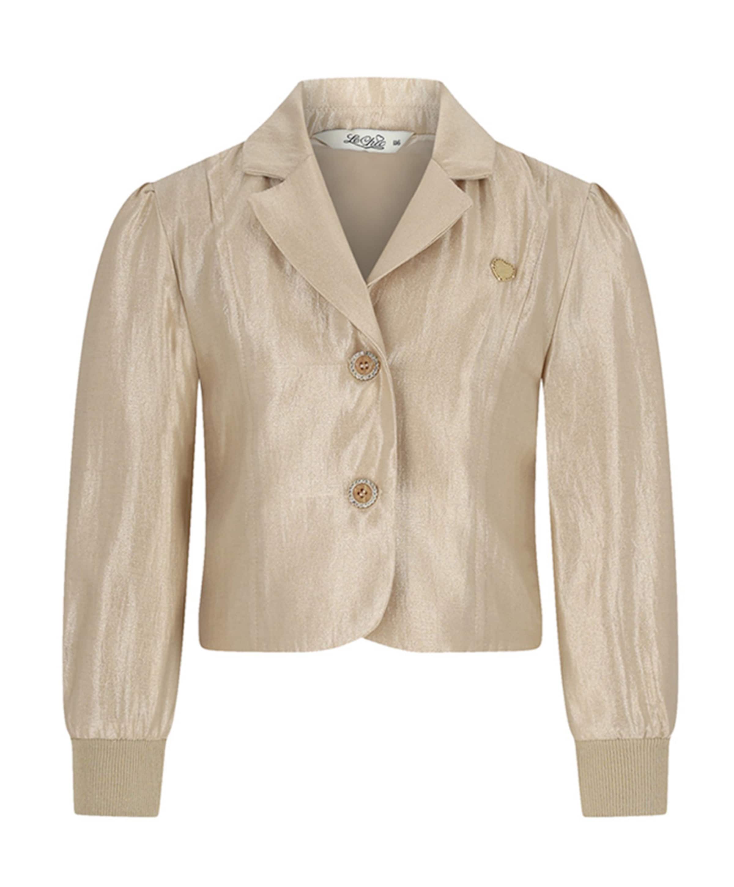 Meisjes blazer goud