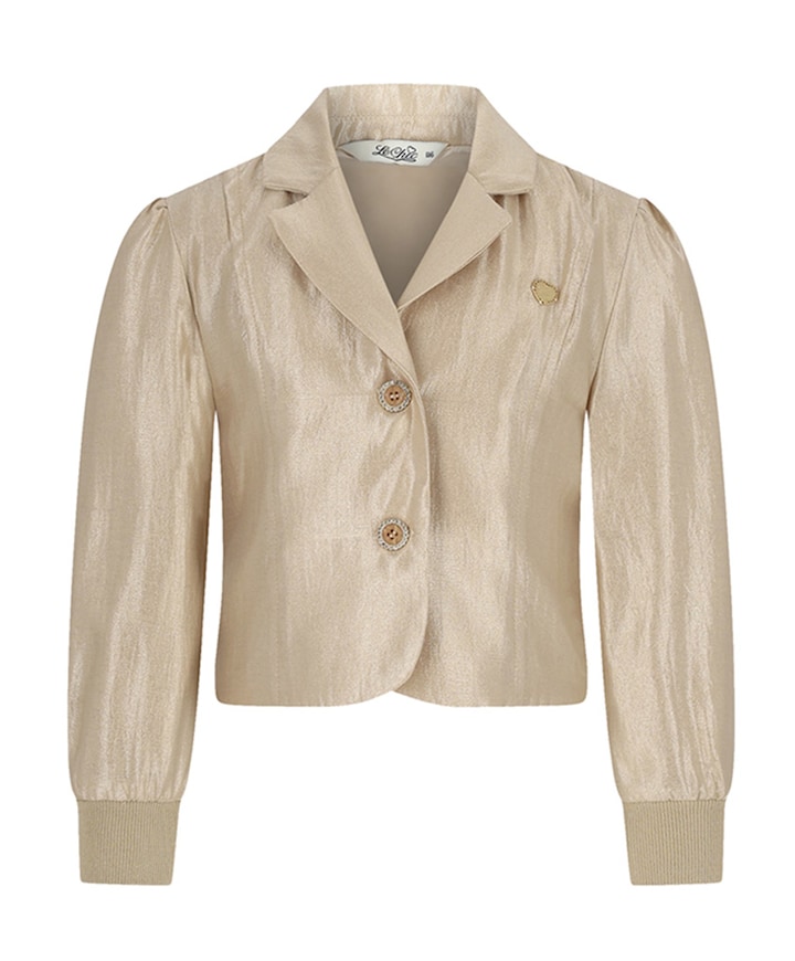 Meisjes blazer goud