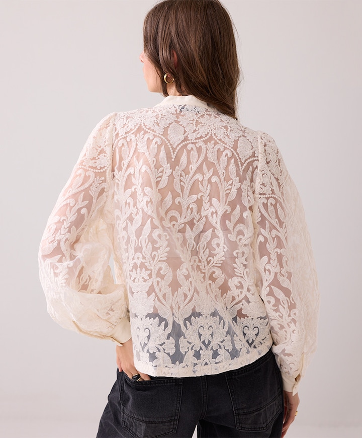 Dames blouse ecru
