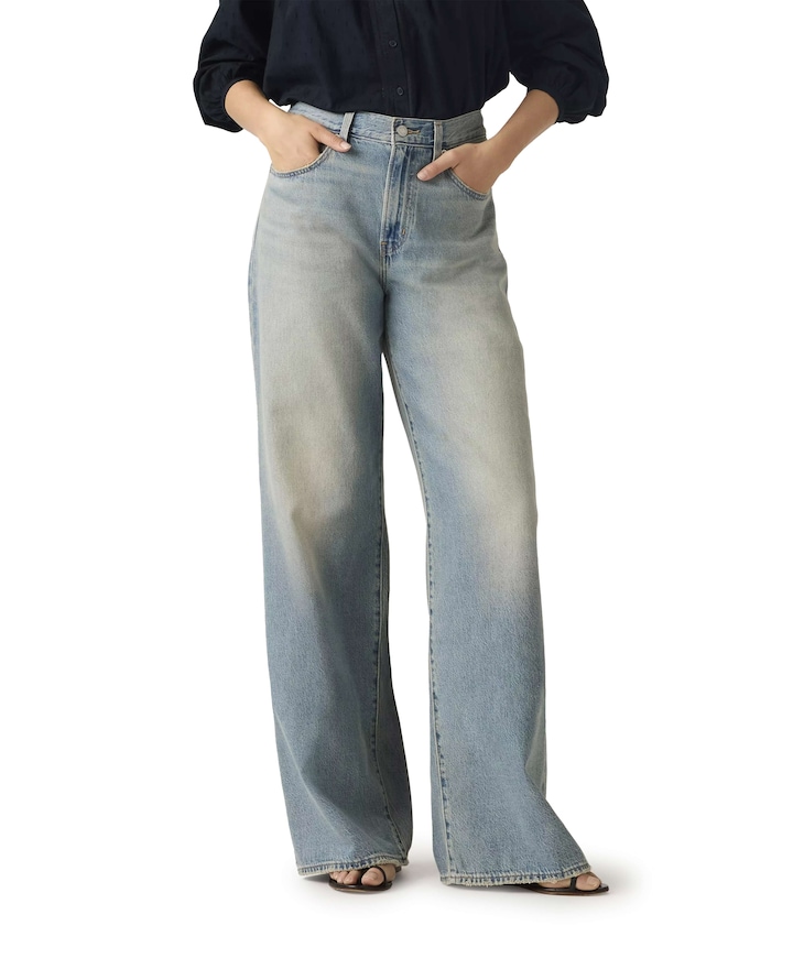 XL Straight dames jeans blauw