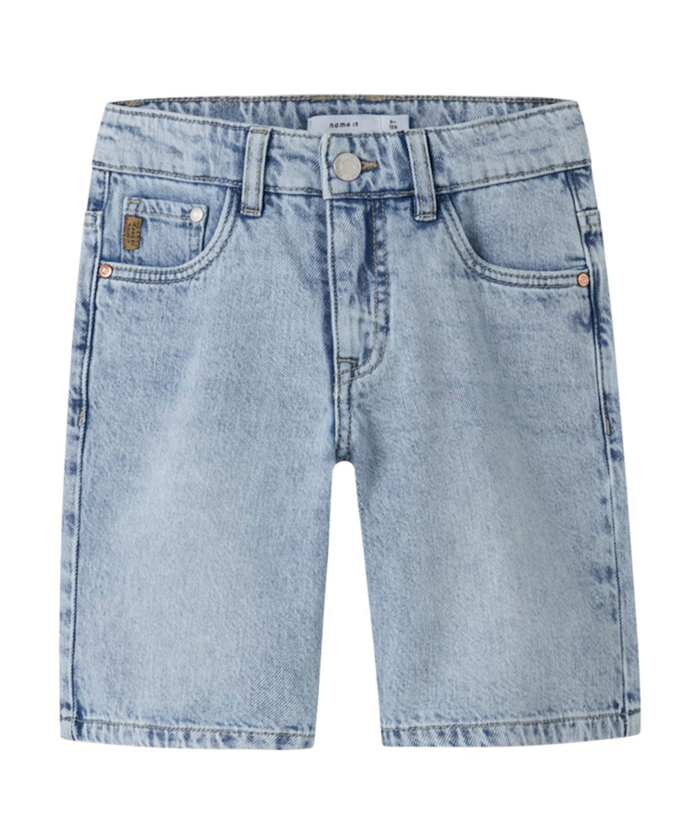 NKMRYAN REG L DNM 6750-DM NO jongens korte broek blauw