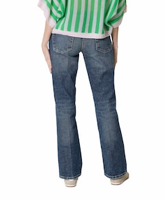 Paris flared dames jeans blauw