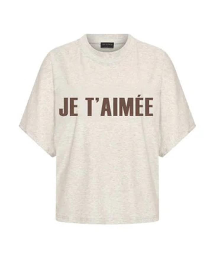 Dames T-shirt beige