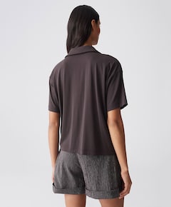 Dames polo bruin