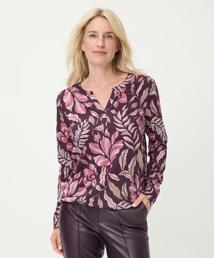 Dames longsleeve bordeaux