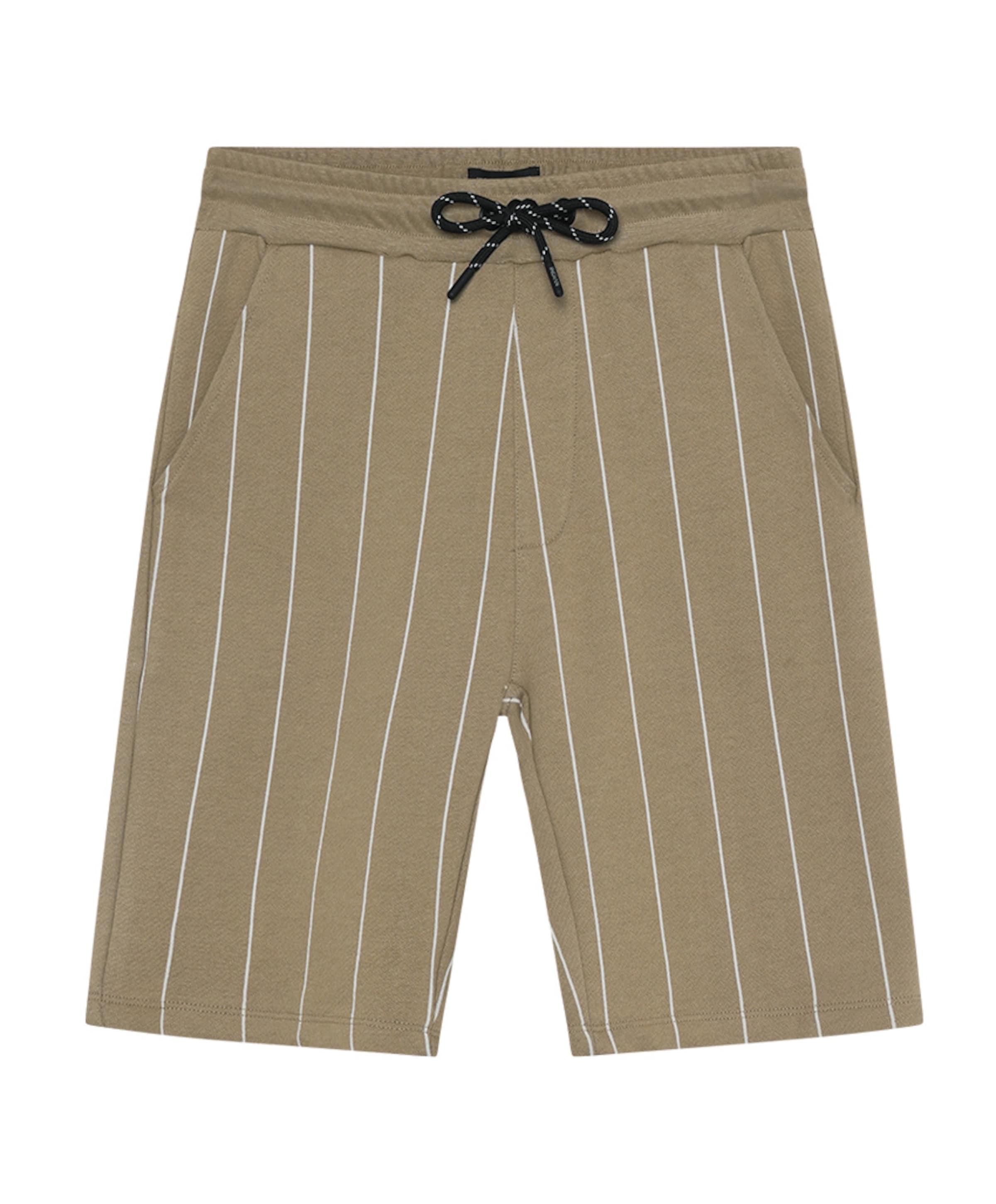 Jog Short Stripe jongens korte broek beige