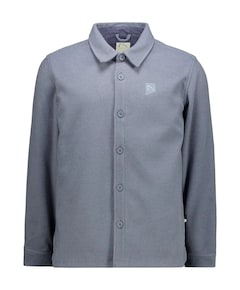 Heren overhemd lange mouw blauw