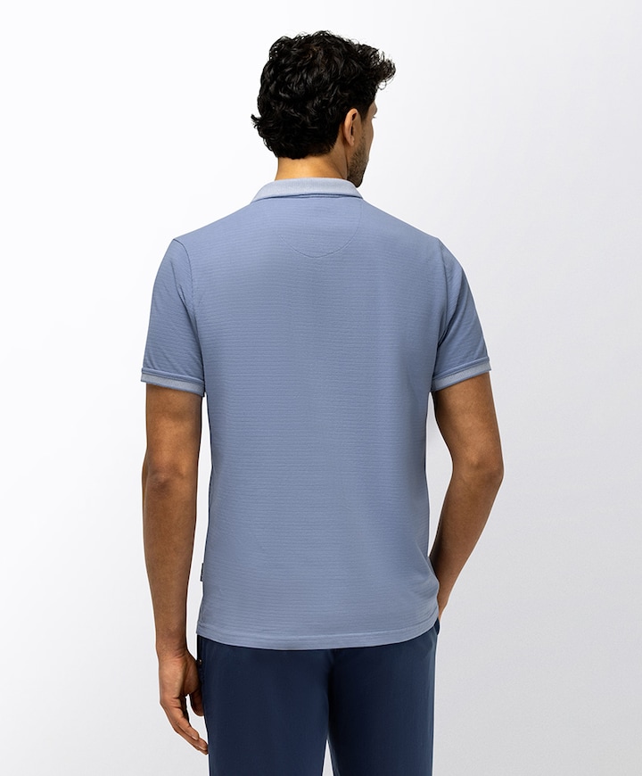 Heren polo blauw