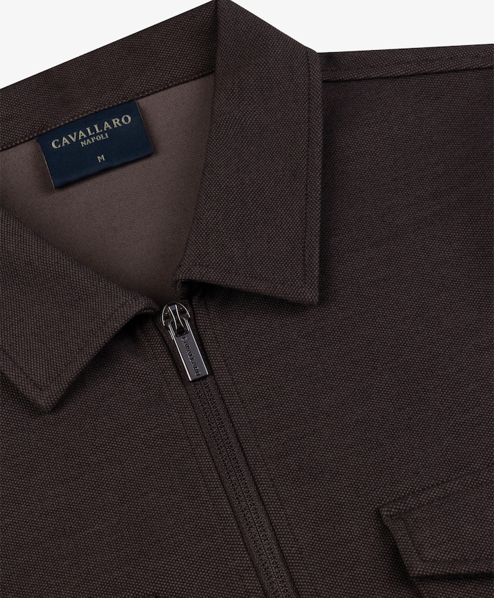 Heren overshirt bruin