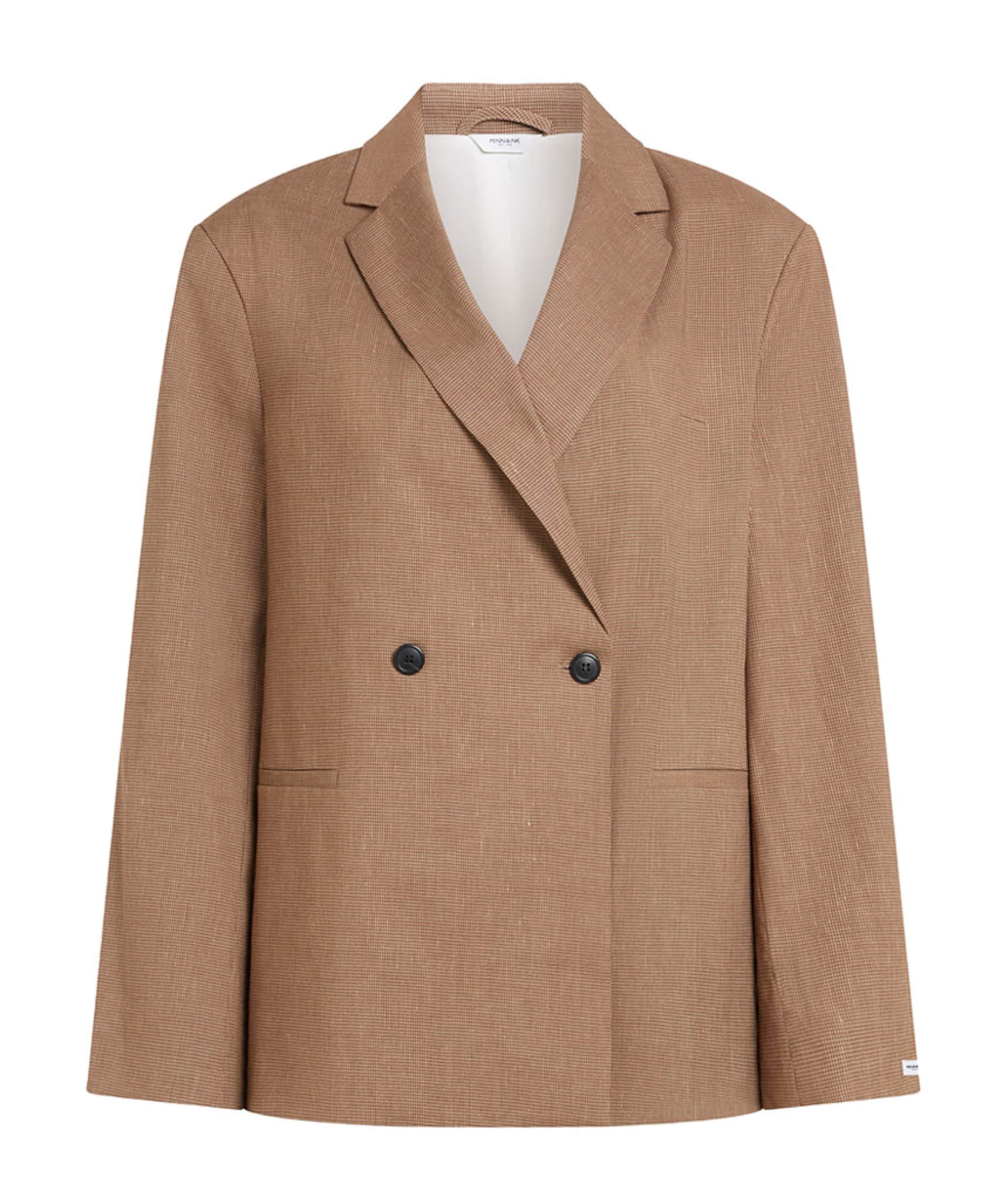 Dames blazer bruin