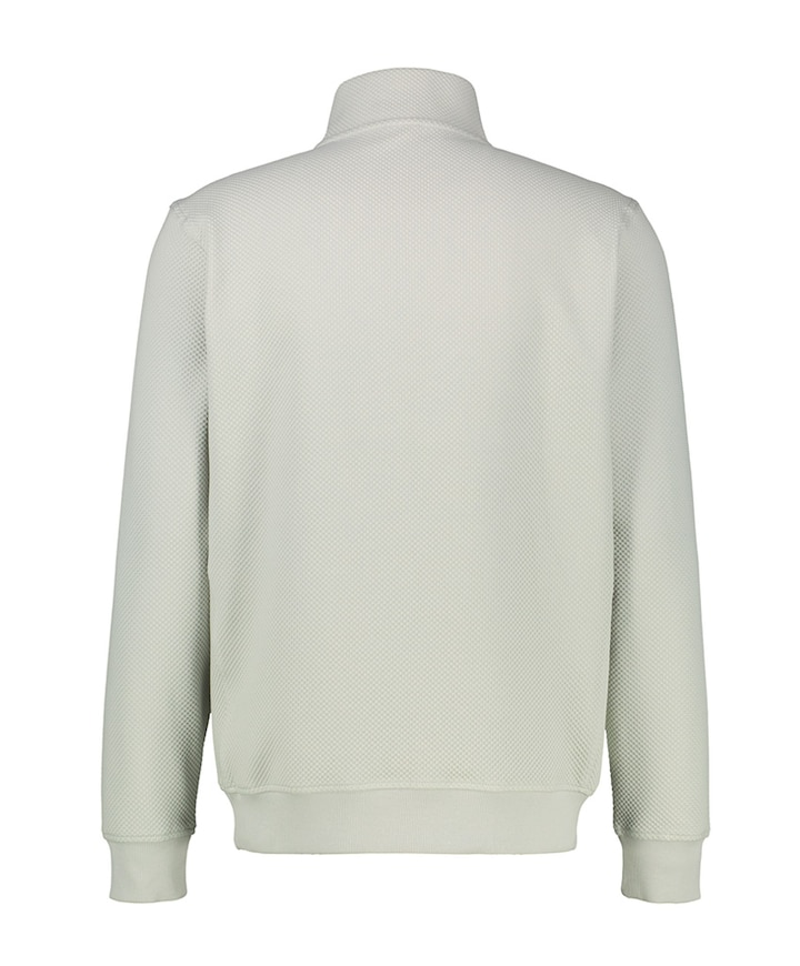 Heren trui met rits grijs