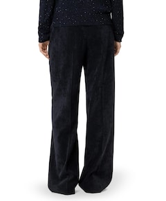 Cord-Wideleg dames broek blauw