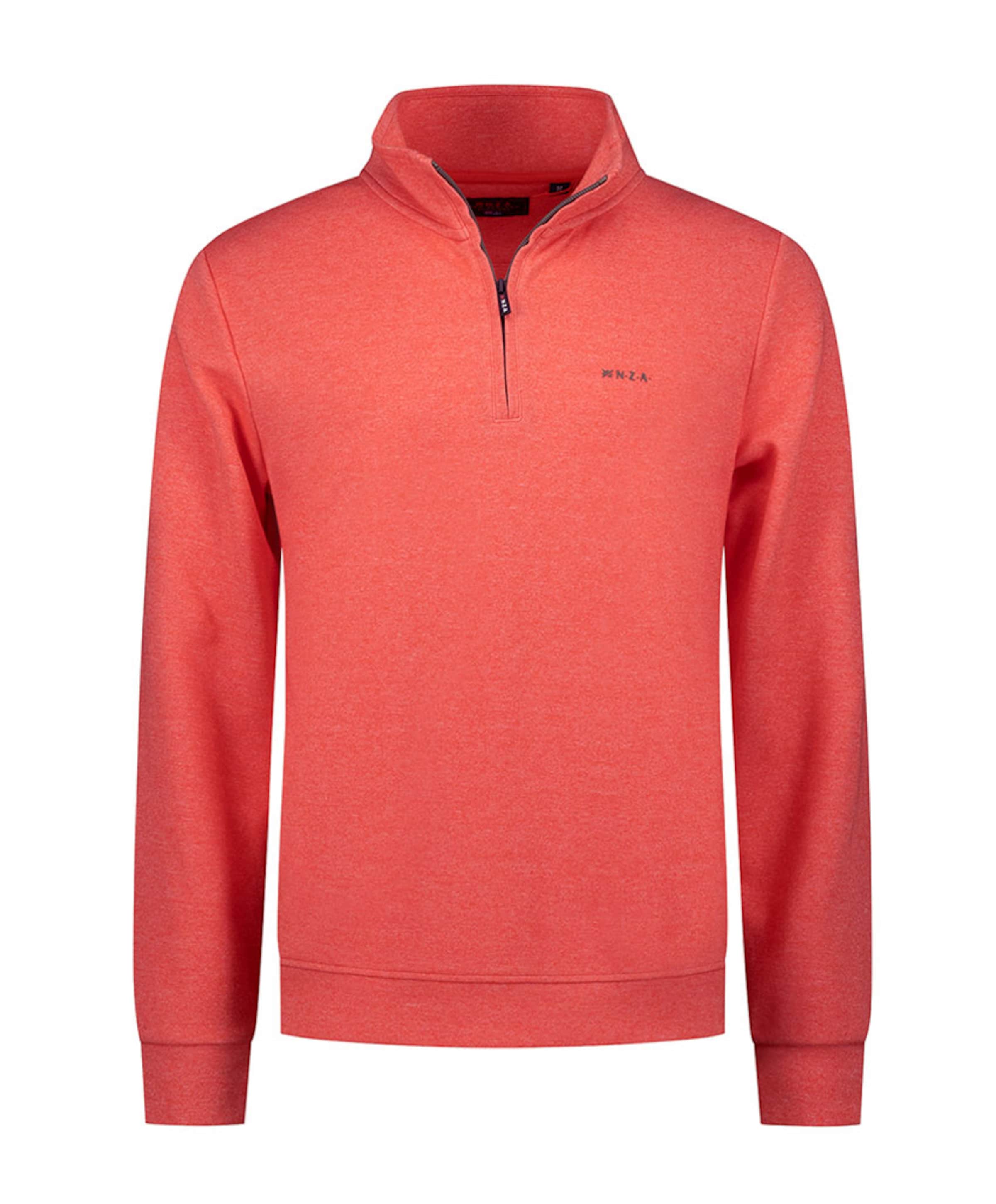 Heren trui met rits rood