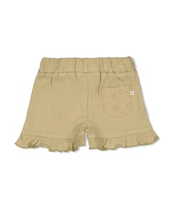 crinkle ruches AOP meisjes korte broek groen