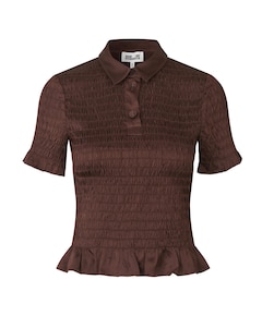 Dames top bruin