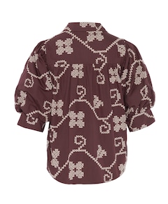 Dames blouse bruin