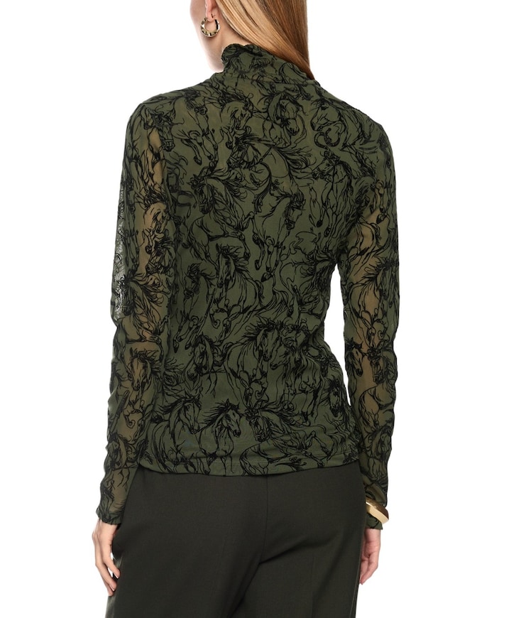 Dames longsleeve groen