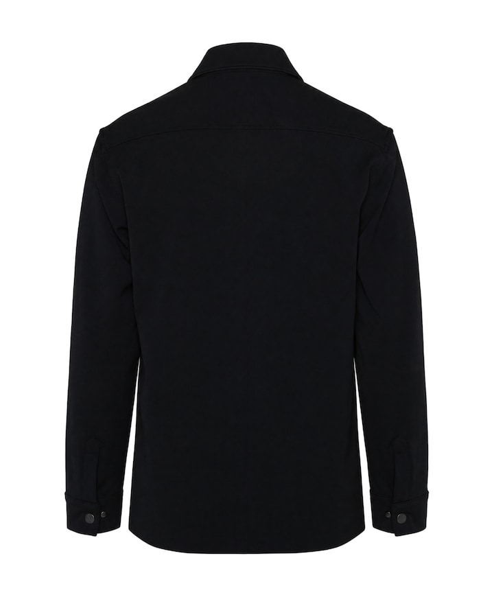 Heren overhemd lange mouw blauw