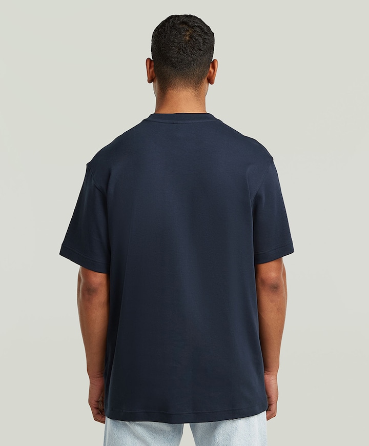 Heren T-shirt blauw