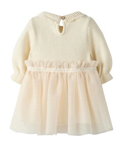 Meisjes jurk ecru