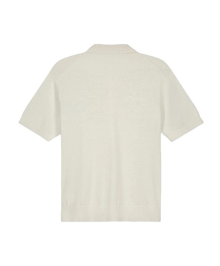 Heren polo ecru